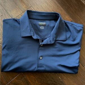 Men's Navy Performance Polo Shirt - XL
